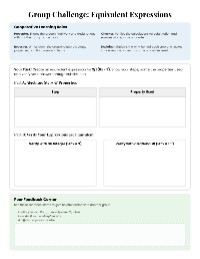 Understanding Equivalent Linear Expressions