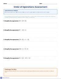 Mastering the Order of Operations Quiz