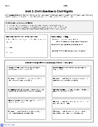 Civil Liberties and Civil Rights Review Packet