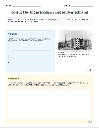 Test - Industrialisierung und ihre Folgen