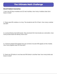 Mastering Multi-Digit Addition and Subtraction Practice