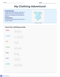 My Clothing Vocabulary Learning Adventure
