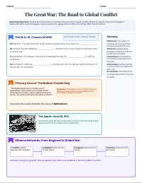 Road to War: The WWI Study Guide