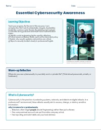 Cybersecurity Basics: Recognizing Risks and Reporting