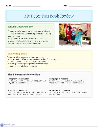 Peter Pan Book Review Organizer