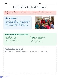 Learning to Give Great Feedback