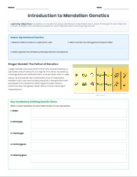 Foundations of Mendelian Genetics and Inheritance