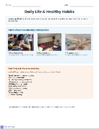 Daily Life Vocabulary Matching