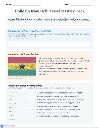 Holidays from Hell: Vocabulary Practice