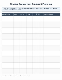 Missing Assignment Tracker Template
