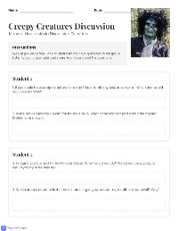 Monster House Discussion Questions