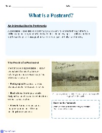 Understanding Postcards