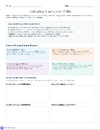Finding Credible Sources Practice