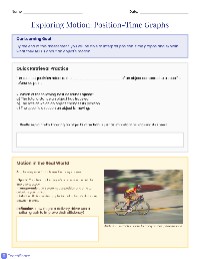 Motion and Position Graphs