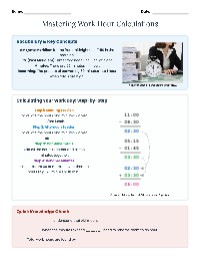 Work Hour Calculations Guide