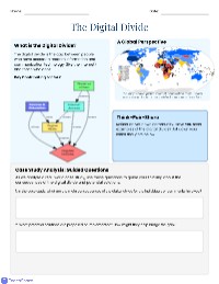 Understanding the Digital Divide and Crowdsourcing Solutions