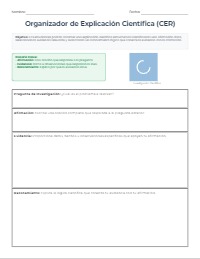 Organizador Gráfico de Afirmación, Evidencia y Razonamiento