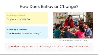 How Behavior Changes with People and Places