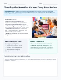 College Essay Peer Review Partner Guide