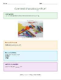 First Grade Knowledge Quest