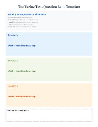 Turing Test Role-Play Challenge