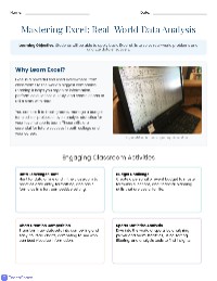 Mastering Excel for Data Analysis
