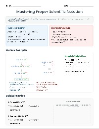 Scientific Notation Conversion Assessment