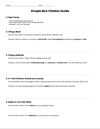 Mastering MLA Formatting and Citations
