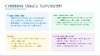 Muscle Movement Terminology and Functions