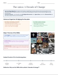 Exploring the Decade of Change: The 1960s