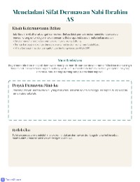 Meneladani Nilai-Nilai Akhlak Nabi Ibrahim AS