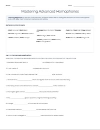 Mastering Advanced Academic Homophones