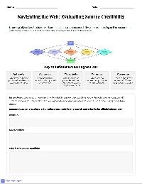 Evaluating Web Sources for Credibility