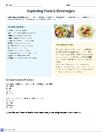 Food and Drink Preferences