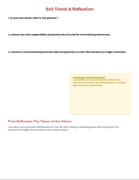 U.S. Constitutional Rights and Citizen Responsibilities