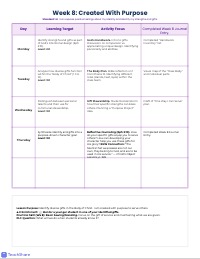 Social Emotional Learning Annual Pacing Guide