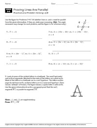 Proving Lines are Parallel