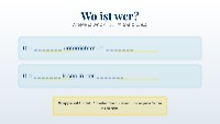 Vocabulary Introduction: Personen und Orte