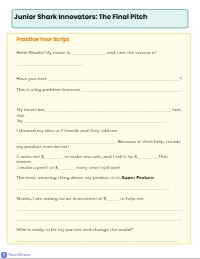 Junior Shark Business Project Guide