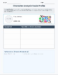 Character Social Media Profile