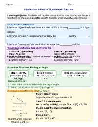 Solving for Sides with Inverse Trigonometry