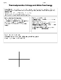 Entropy and Gibbs Free Energy Review