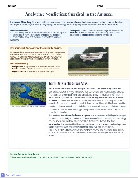 Amazon Survival Text Structure