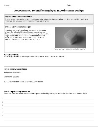 Mastering Scientific Inquiry Assessment