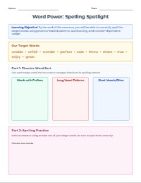 Mastering Weekly Spelling: Strategies and Practice