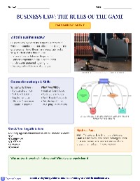 Business Law Course Handout