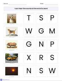 Finding the Ending Sounds of Words