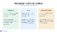 Teaching Irregular Verbs