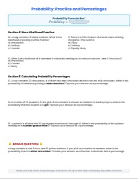 Understanding Probability: Likelihood and Conversions Assessment