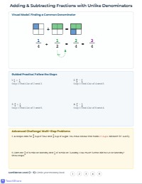 Mastering Fractions: Visuals to Word Problems